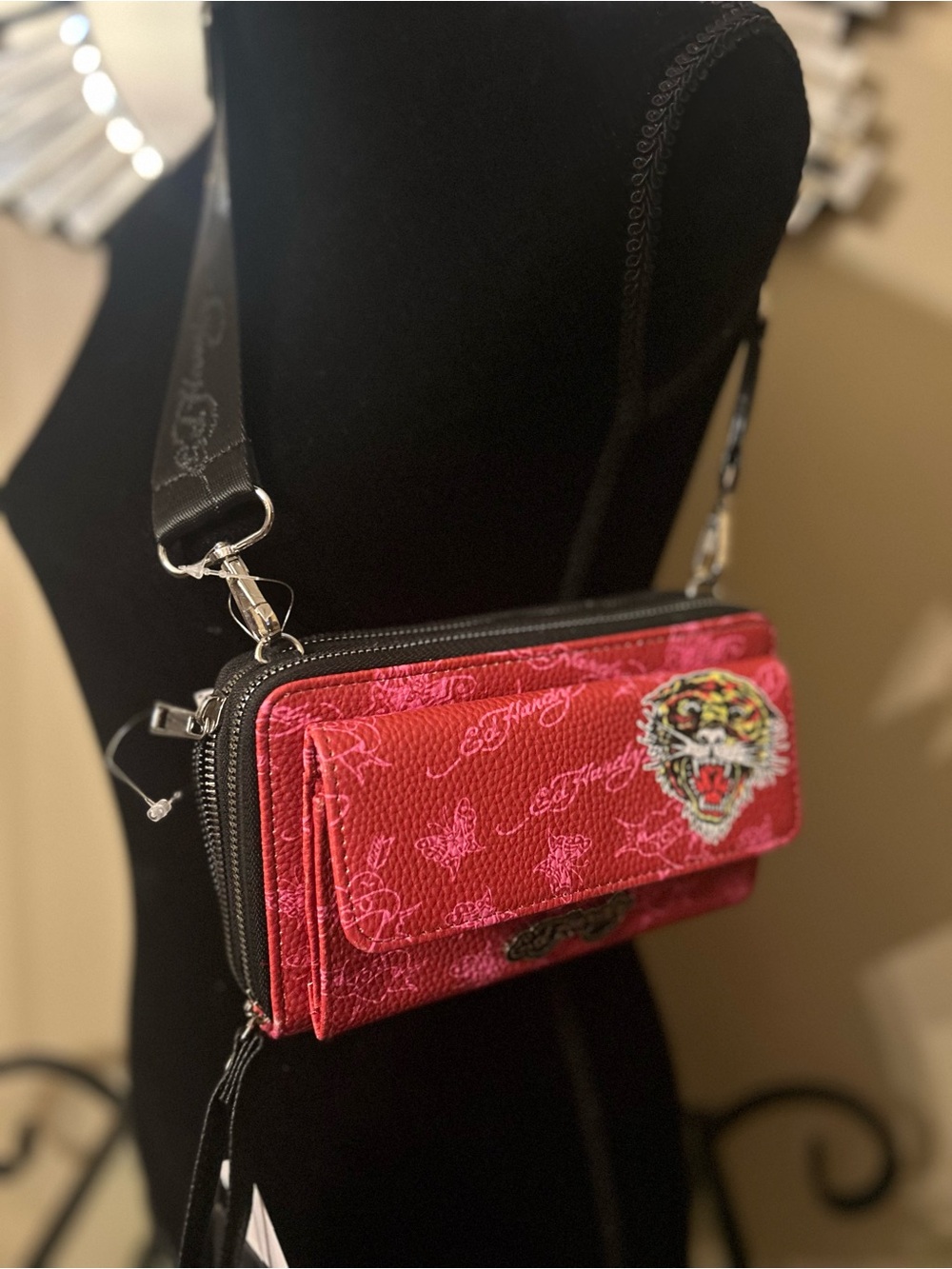 Ed Hardy Crossbody/ Wristlet